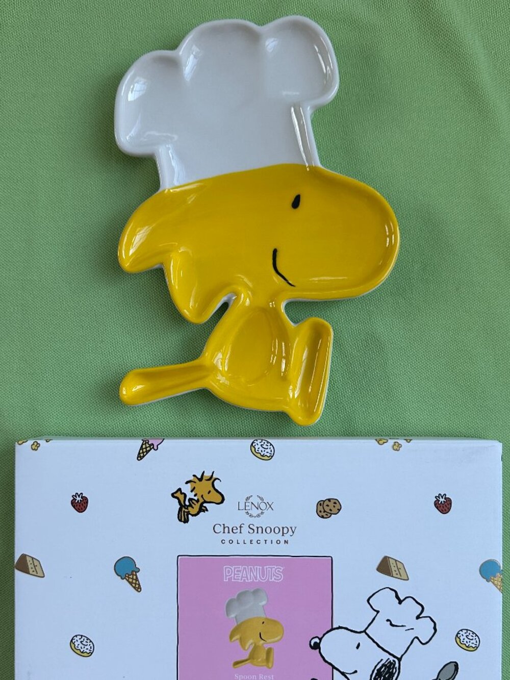 LENOX CHEF SNOOPY WOODSTOCK SPOON REST:NIB WOODSTOCK